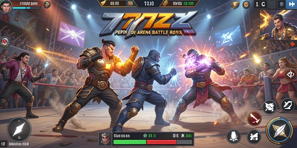 Tampilan gameplay seru di arena Battle Royale 777ZX