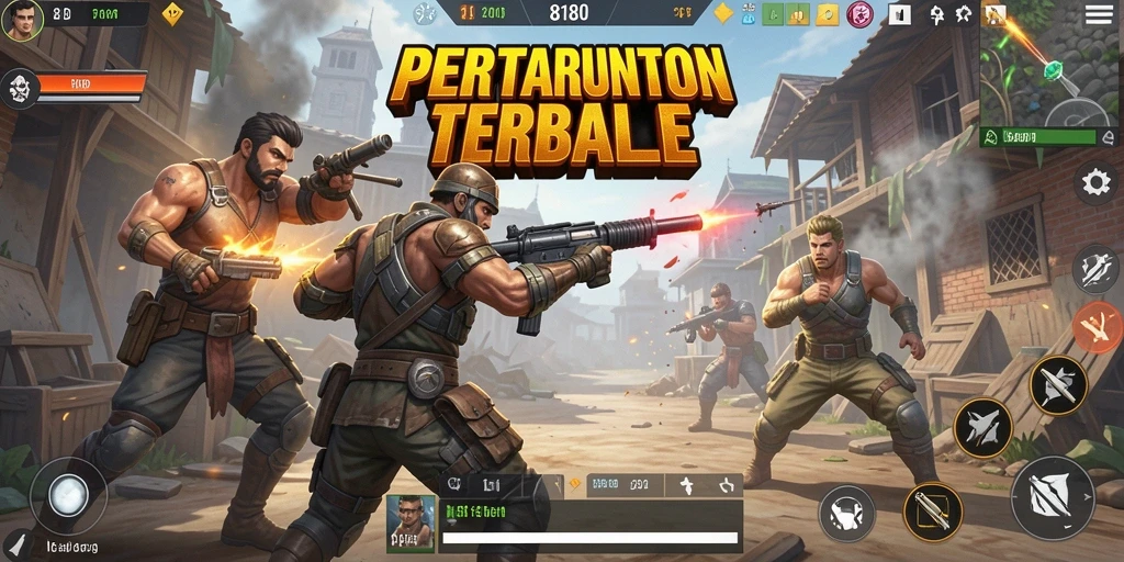 Gameplay seru dalam 8180, penuh aksi dan strategi.