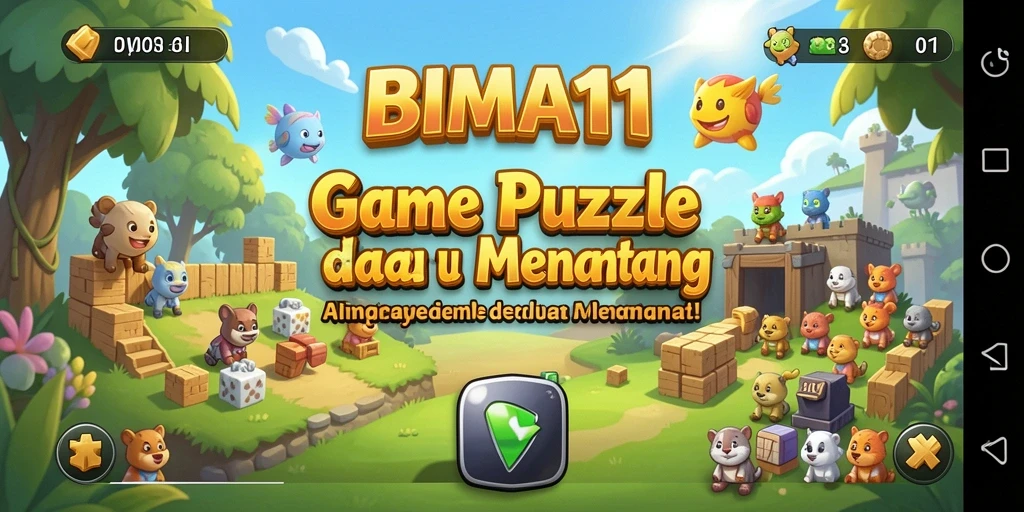Screenshot gameplay BIMA11 yang menampilkan berbagai tantangan Puzzle.