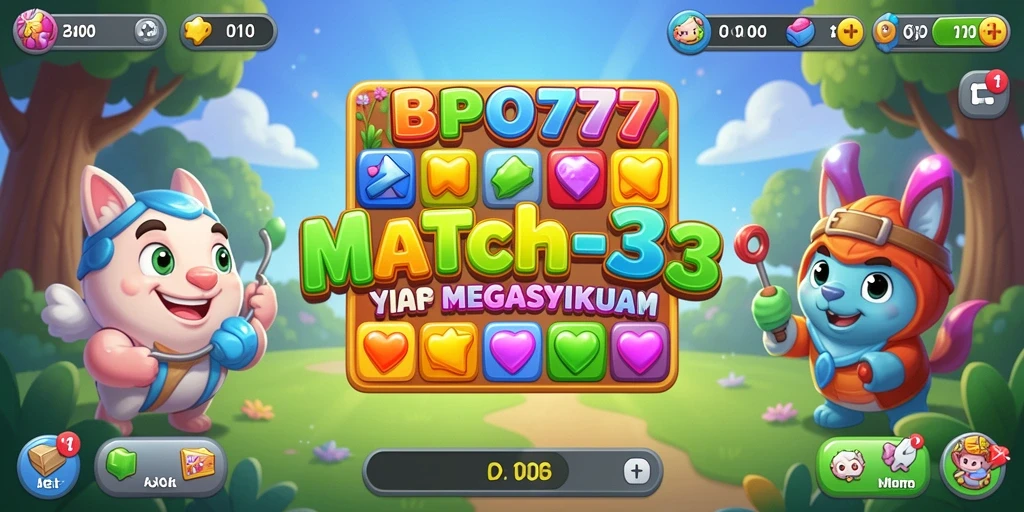 Tangkapan layar BPO777 menampilkan gameplay yang menantang dan berwarna-warni.