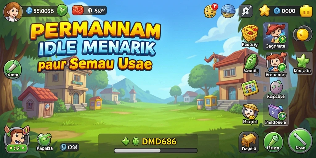 Tangkapan layar DMD686 menampilkan petualangan gameplay Idle yang seru dan menantang.
