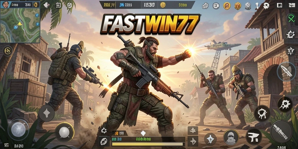 Tampilkan gameplay seru di medan pertempuran Battle Royale.