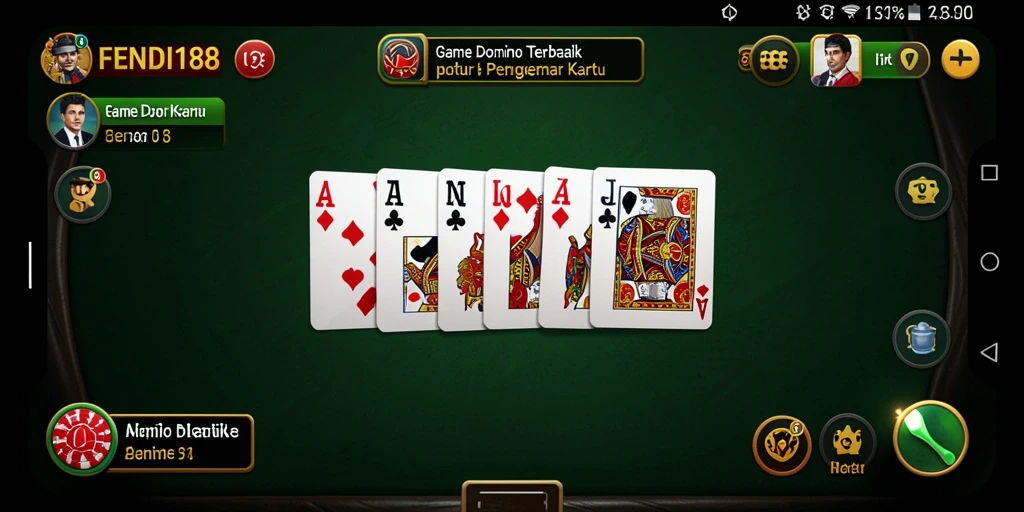 Screenshot FENDI188 menampilkan pemain bermain Domino dengan antusias.