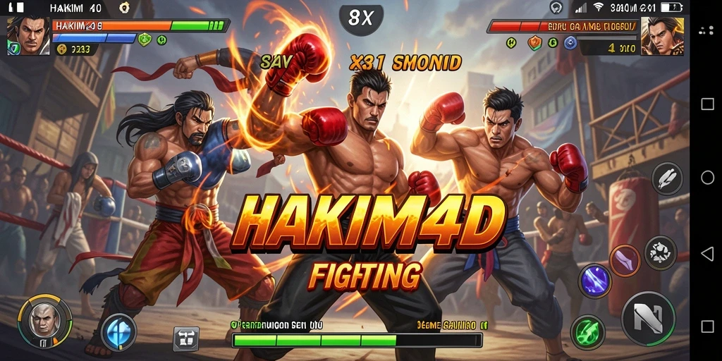 Gameplay seru HAKIM4D dengan pertarungan yang mendebarkan.