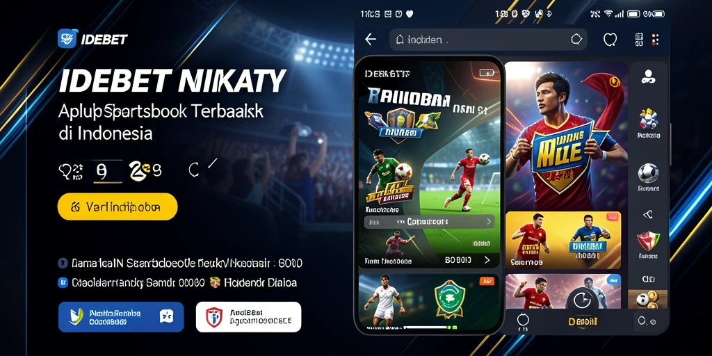 Tampilan utama IDEBET menampilkan berbagai olahraga untuk taruhan.