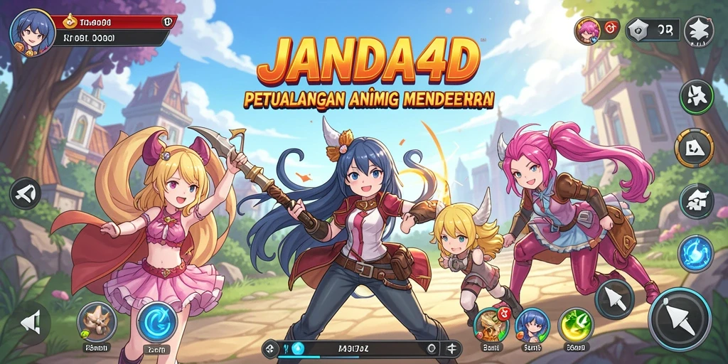 Screenshot gameplay JANDA4D yang menampilkan karakter dalam aksi.