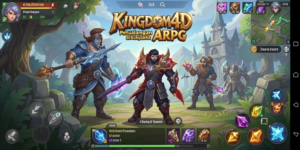 Gameplay mendebarkan dan pemandangan indah di KINGDOM4D.