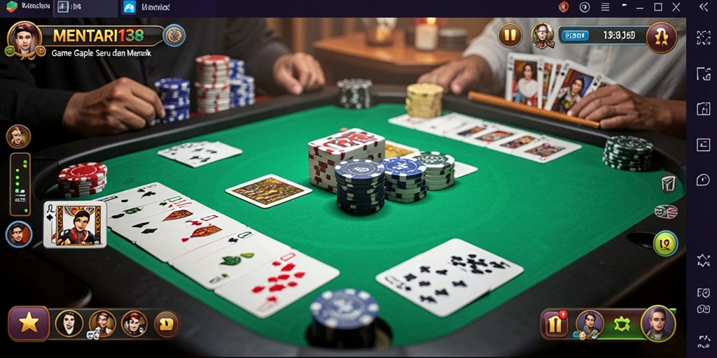 Screenshot gameplay MENTARI138 menampilkan keseruan bermain Gaple.