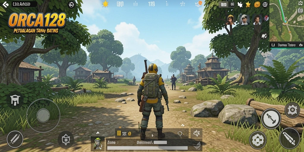 Gameplay ORCA128 menghadirkan dunia terbuka yang menakjubkan.