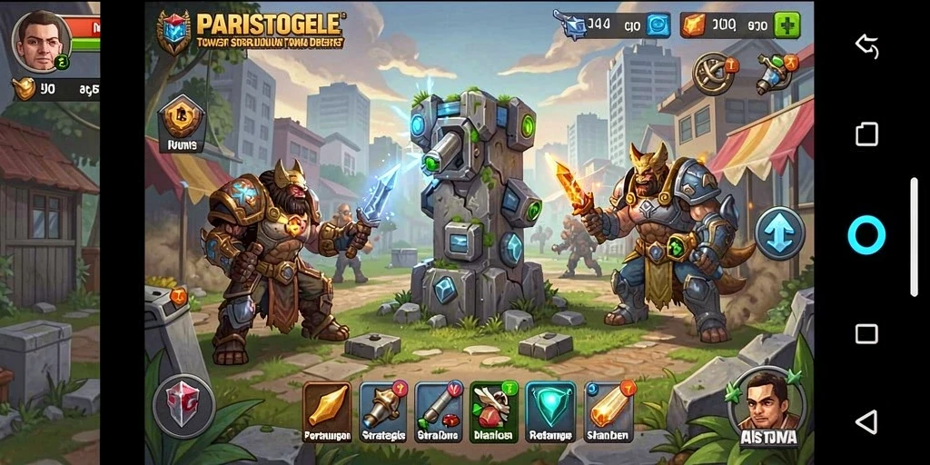 Gameplay menarik dari PARISTOGEL dengan strategi Tower Defense.