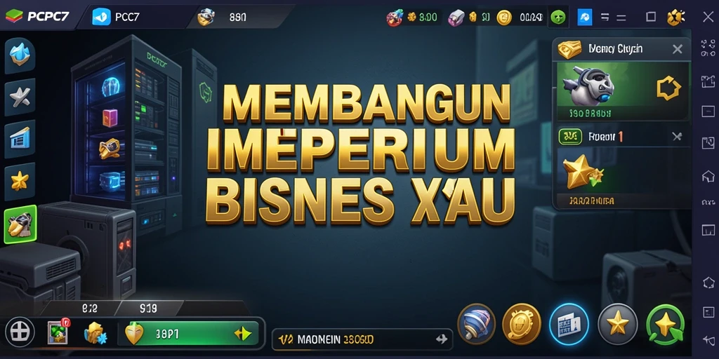 Tampilan gameplay menakjubkan di PCPC7 dengan elemen Tycoon yang mendalam.