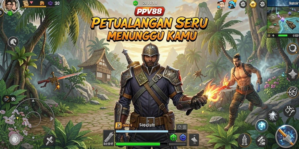 Screenshot gameplay PPV88 yang menampilkan petualangan seru di dunia yang luas.