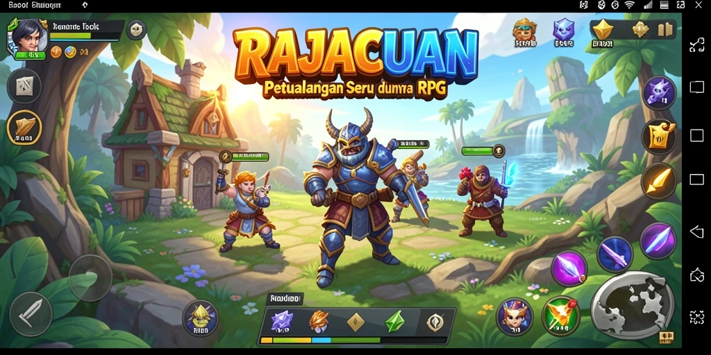 Tampilan gameplay yang menegangkan dalam RAJACUAN.