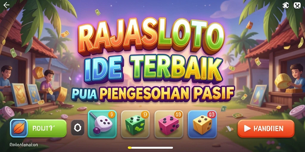 Tangkapan layar gameplay RAJASLOTO yang menunjukkan pengumpulan koin.