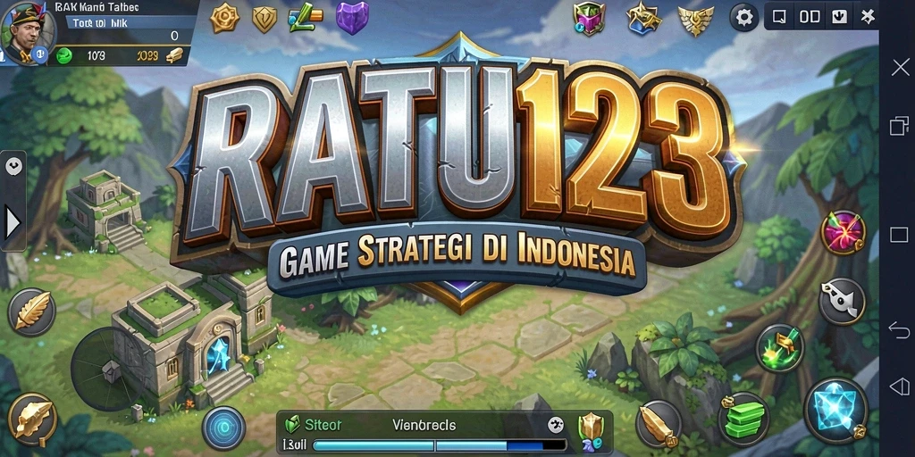Tampilan menarik dari gameplay strategis RATU123.