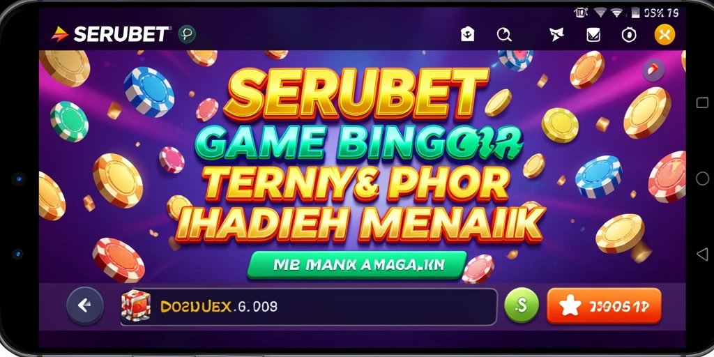 Screenshot SERUBET menampilkan gameplay Bingo yang seru.