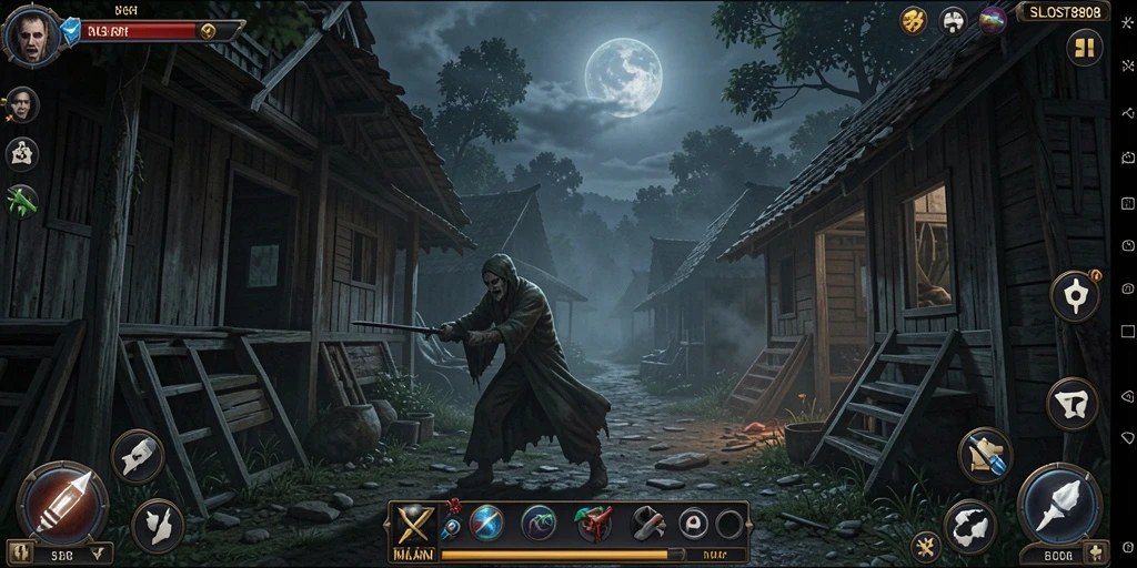Gameplay SLOST8808 yang mencekam dan menakutkan.