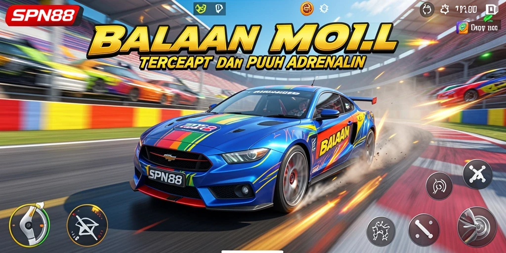 Gameplay Racing yang mendebarkan dan penuh adrenalin di SPN88.
