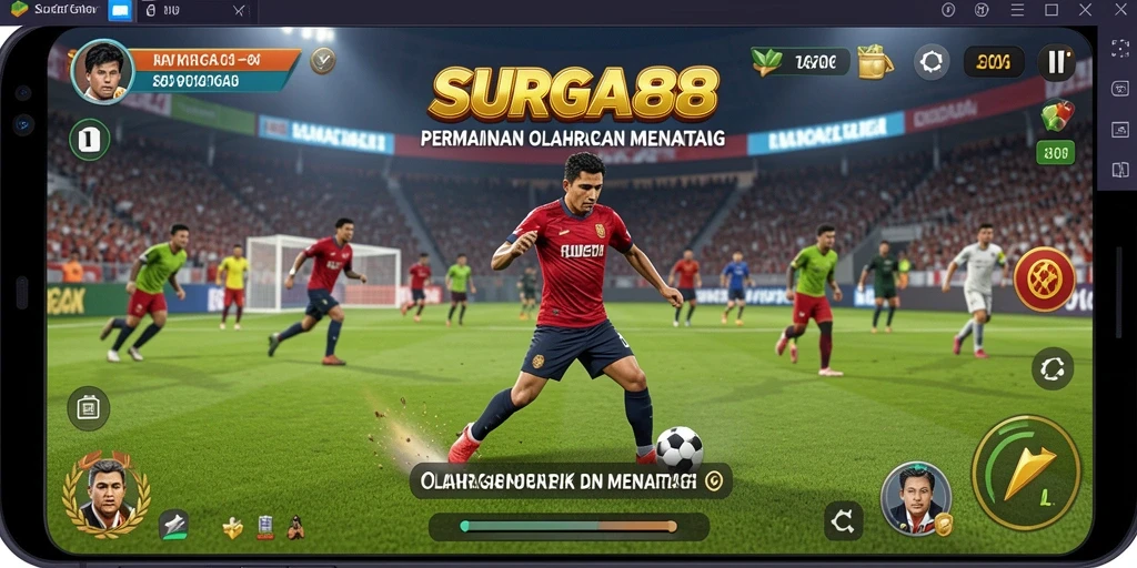 Tampilan gameplay SURGA88 dengan aksi seru dalam olahraga.
