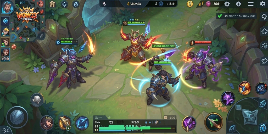 Tampilan gameplay WOW33 yang intens dan penuh aksi.